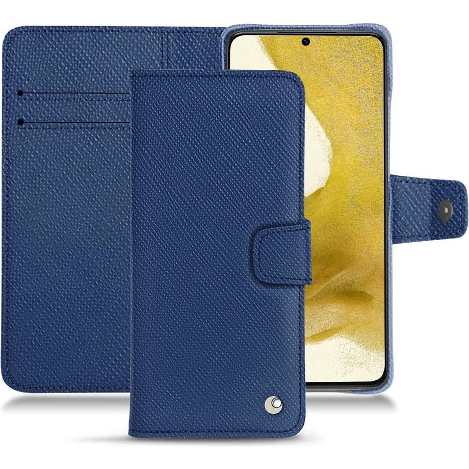Thumbnail - Noreve Lederschutzhülle Wallet (Samsung Galaxy S22), Smartphone Hülle, Blau