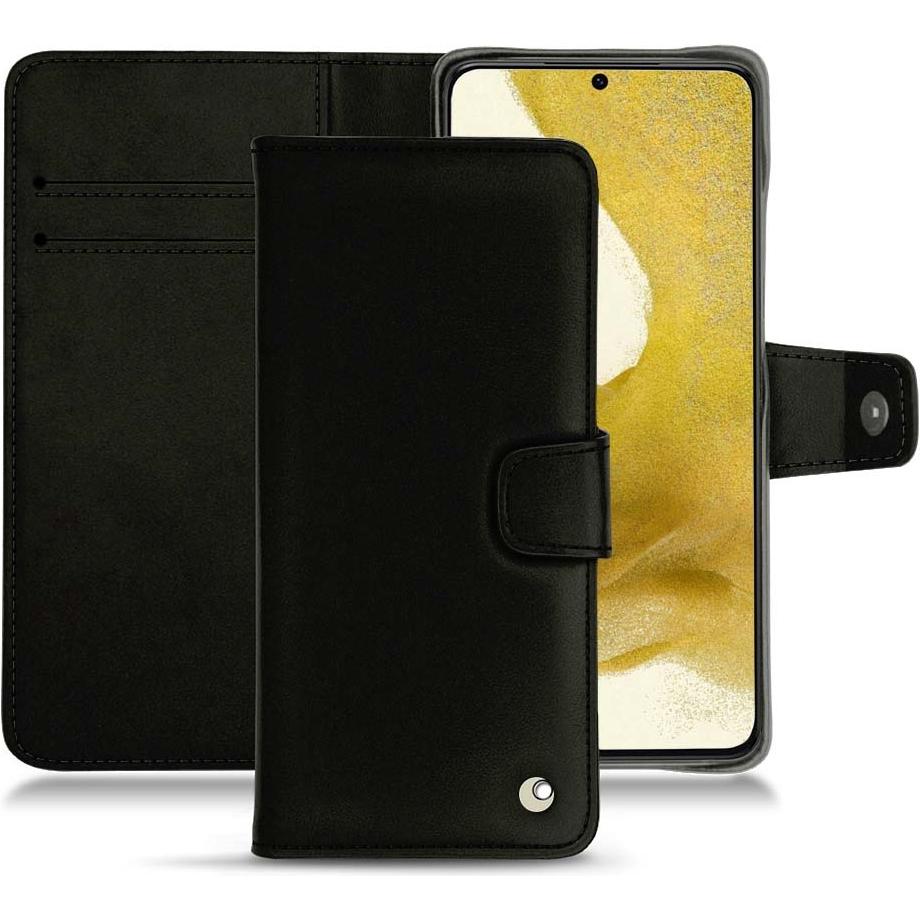 Noreve Lederschutzhülle Wallet (Samsung Galaxy S22+), Smartphone Hülle, Schwarz