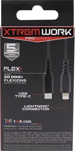 Produktbild T'nB TNB XTREMWORK USB-C/Lightning Cable 1.5m (1.50 m)