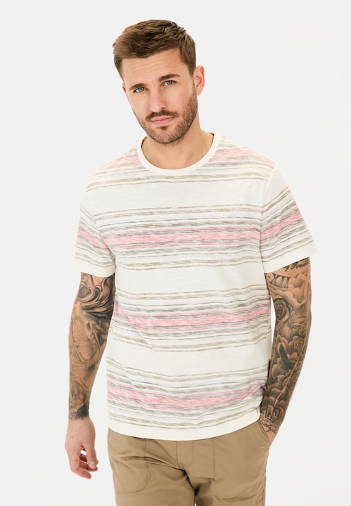 Actual product image Camel Active T-Shirt mit Streifenmuster aus Baumwolle (XL)