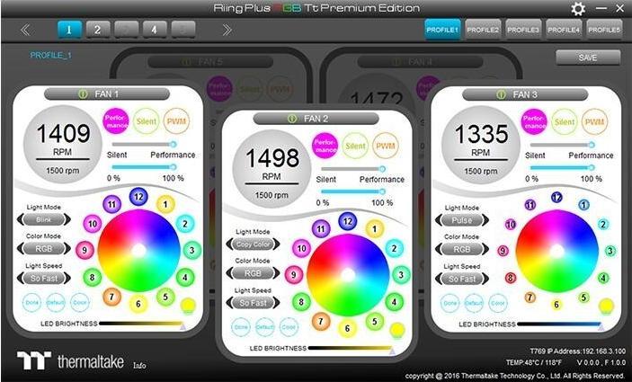 Actual product image Thermaltake Riing Plus 12 RGB TT Premium Edition (120 mm, 5 x)