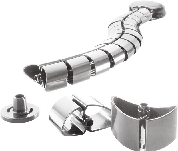 Produktbild LogiLink Flexibler Kabelkanal für den Schreibtisch, 720 x 75 mm (15 G (Kabelschlauch, 72 cm)