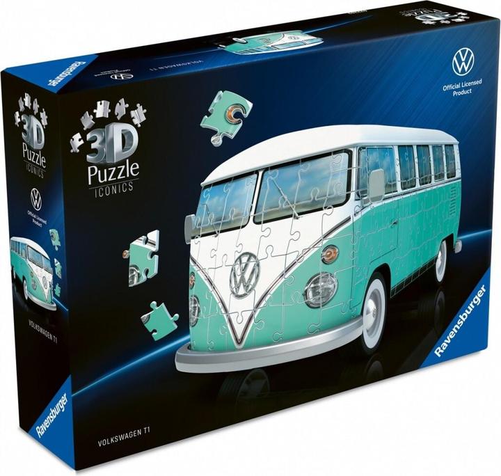 Actual product image Ravensburger 3D Puzzle 162 Teile - Iconics: Volkswagen T1 (162 pieces)