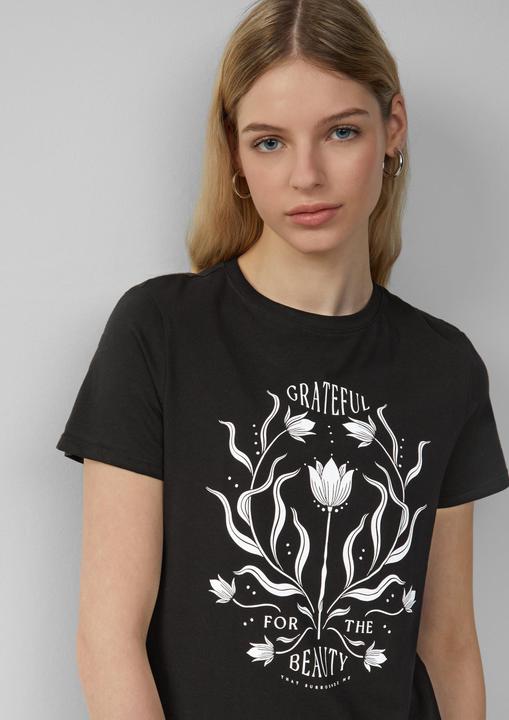 Produktbild S.Oliver T-Shirt Baumwollshirt mit Frontprint (S)