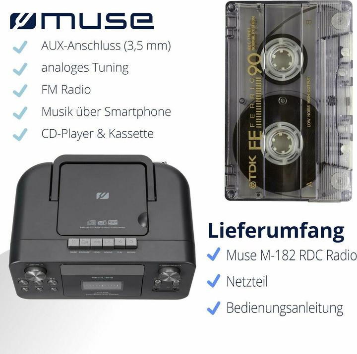 Actual product image Muse M-182 RDC (FM, MW)