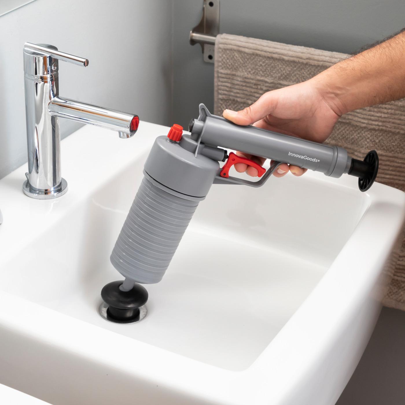 Thumbnail - InnovaGoods, Zubehör Druckluftwerkzeug, Universelle Pressluftpistole zur Abflussreiniung, mit Adaptern KlinGun