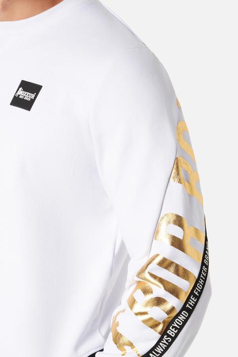 Actual product image Boxeur des Rues Sweatshirt With Letter Print (L)