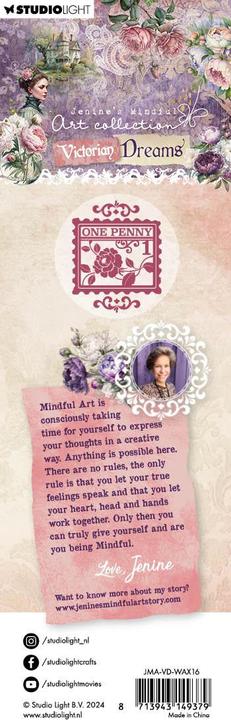 Actual product image art by marlene Wax Stamp "Postage Stamp"