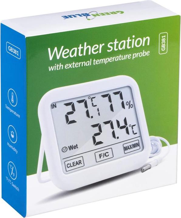 Productafbeelding Greenblue Luchtstation met externe sonde GB381