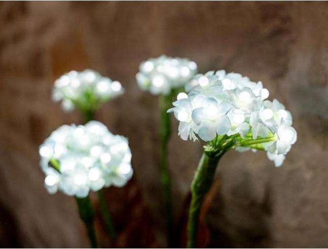 Actual product image Europalms Hydrangea, white with flowers, 100 LEDs