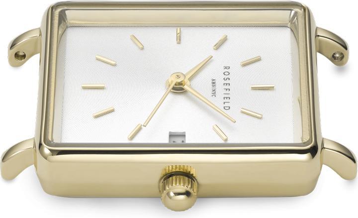 Produktbild Rosefield The Mini Boxy White Sunray Gold (Analoguhr, 22 mm)