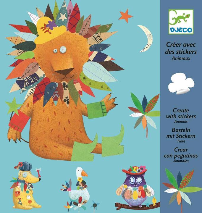 Immagine prodotto Djeco Adesivi e animali artigianali