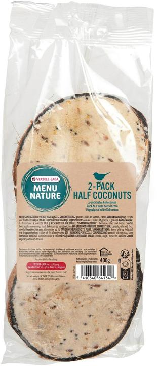 Versele Laga Menu Nature Doppelpack halbe Kokosnuss (4 x, 0.40 kg)