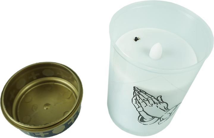 Actual product image Novaliv LED Grave Light White Permanent Flicker Effect incl. Batteries Grave Candles Cemetery Candle (1 pcs.)
