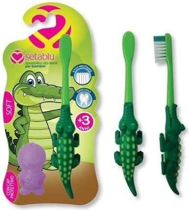 Actual product image Setablu Soft Crocodile Toothbrush with Hood (Soft)