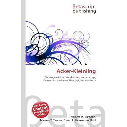 Thumbnail - Acker-Kleinling, Fachbücher von Lambert M. Surhone, Miriam T. Timpledon, Susan F. Marseken