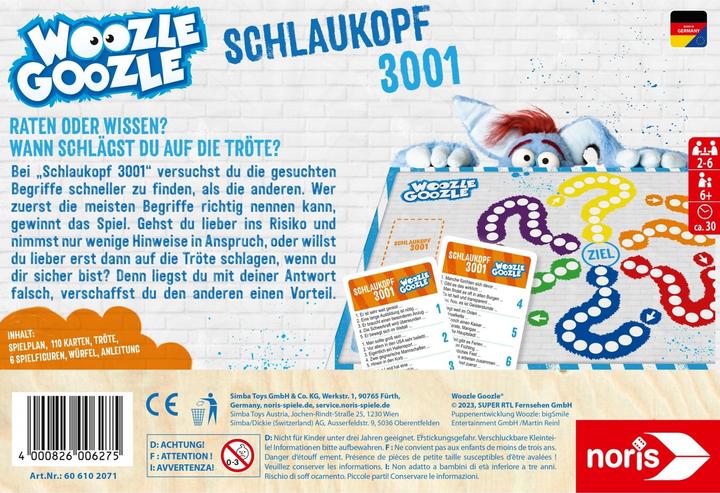 Actual product image Noris Woozle Goozle - Smarty-pants 3001 (German, 2 - 6 Players)