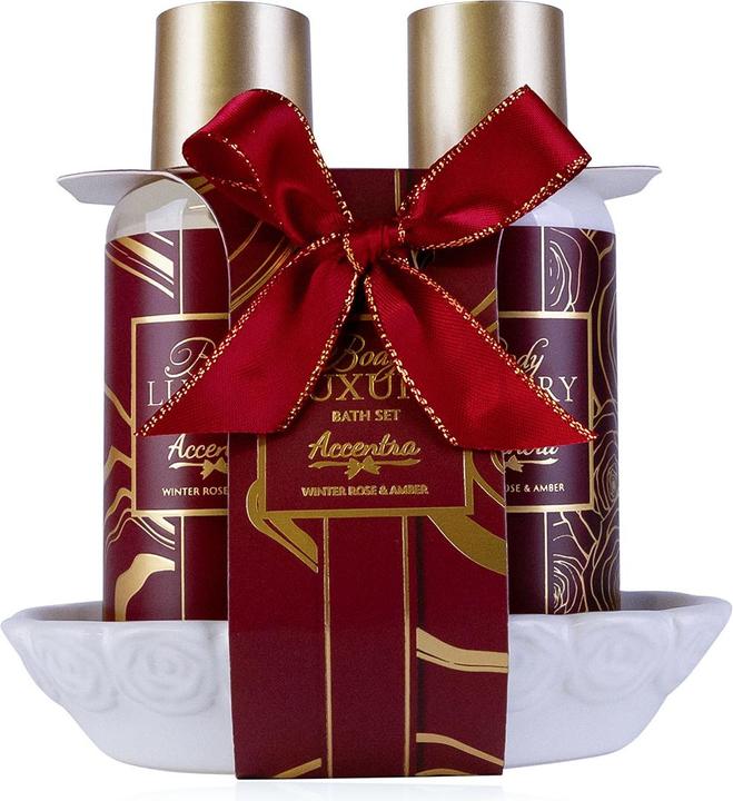 Immagine prodotto Accentra Set regalo BODY LUXURY su vassoio di ceramica (Set per la cura dei capelli)