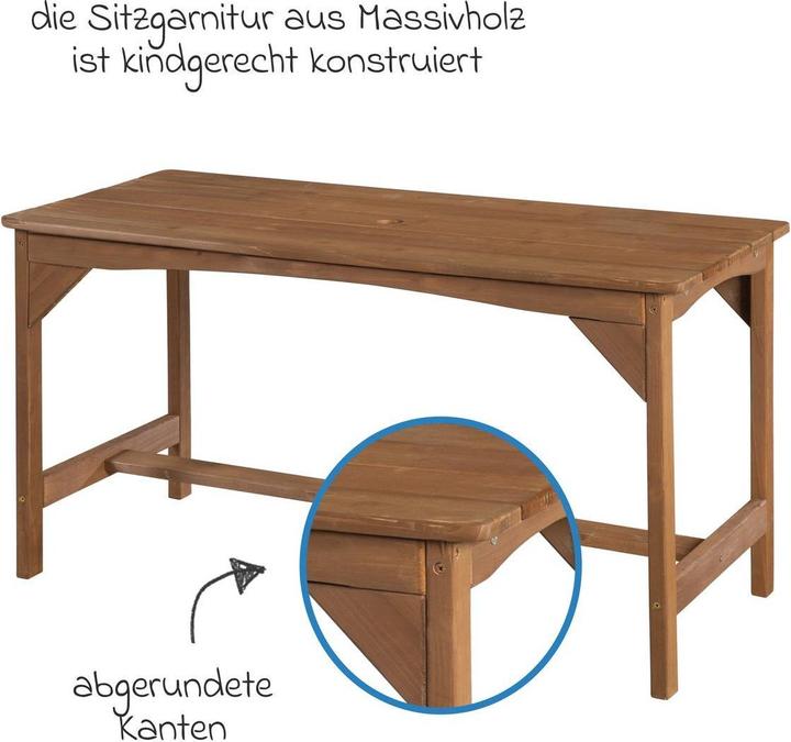 Produktbild Roba Kindersitzgruppe mit Sitzauflage und Schirm Little Stars