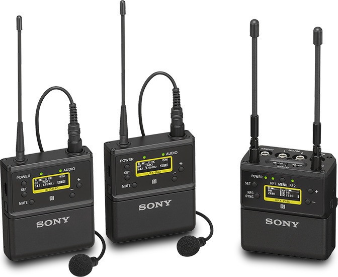 Productafbeelding Sony Tweekanaals UWP-D-kit. 1 x URX-P41D/K33 & 2 x UTX-B40/K33 zender (TV-kanaal 33-41, 566,025-63
