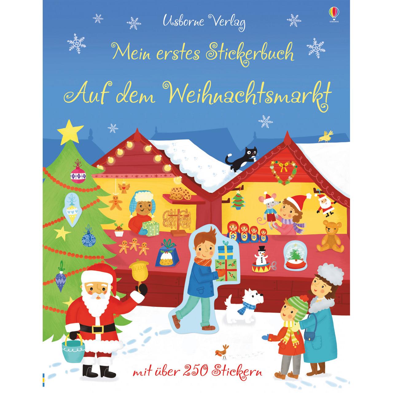 Usborne Publishing, Sticker, Mein erstes Stickerbuch: Auf dem Weihnachtsmarkt