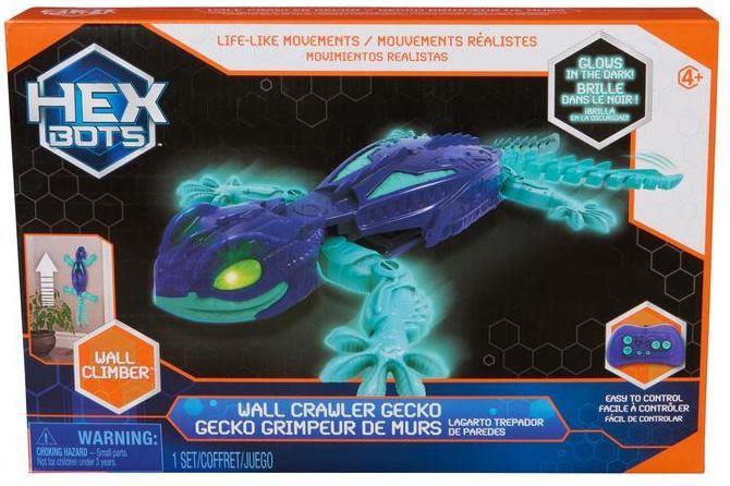 Actual product image Spin Master HEX interactive toy Wall Crawler Gecko Glow in The Dark