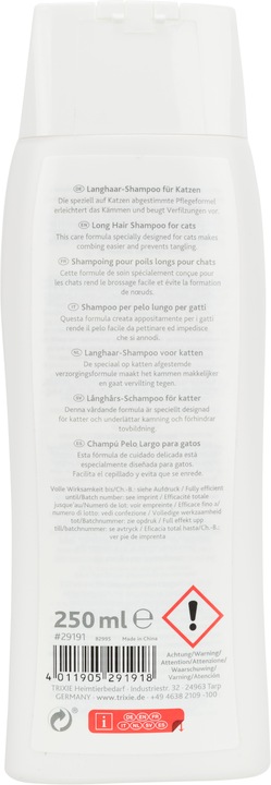 Immagine prodotto Trixie Shampoo per gatti a pelo lungo (Gatto, 250 ml)