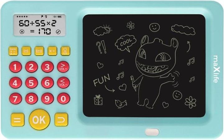 Actual product image Maxlife kids writing board with calculator MXWB-01 blue