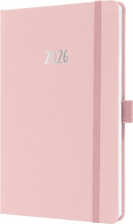 Actual product image Sigel Wochenkalender Jolie 2026, ca. A5, hellrosa (A5, 1 week / 2 pages)