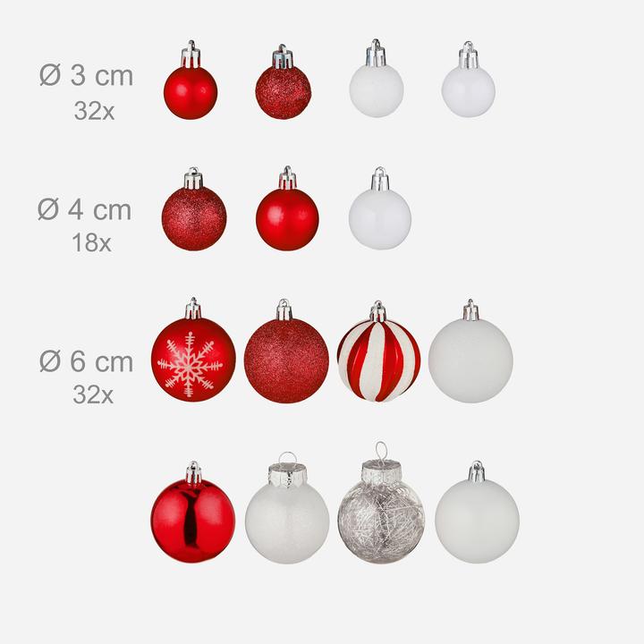 Actual product image Relaxdays Christmas baubles set (1 -part)