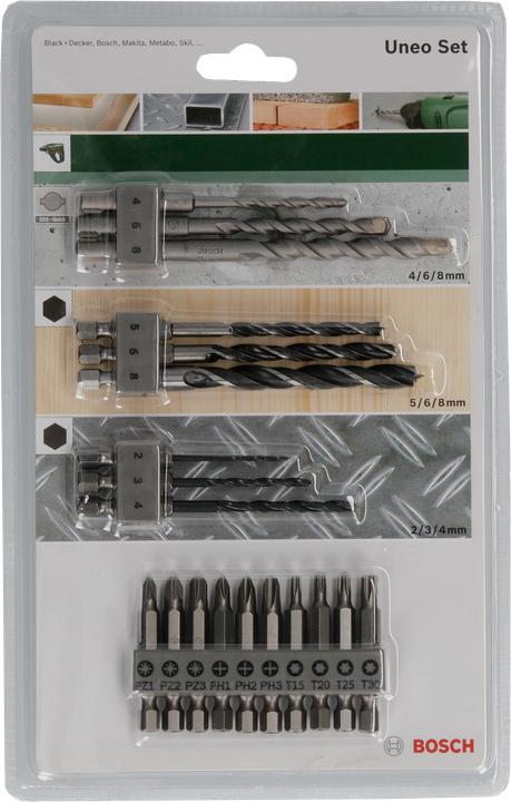 Immagine prodotto Bosch Zubehör Set misto SDS-Quick (4 mm, 6 mm, 8 mm)
