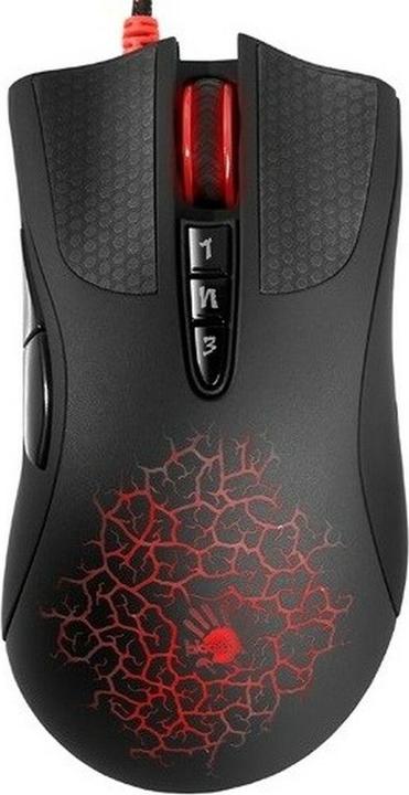 Productafbeelding A4Tech Bloody A90A Blazing, 6200DPI, optinė, 8kl., su laidu USB, juoda, do gry, V-Track, CORE3 (Bedraad)