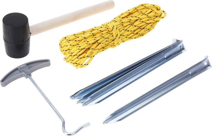 Redcliffs Camping set for easy tent pitching, 9 pieces