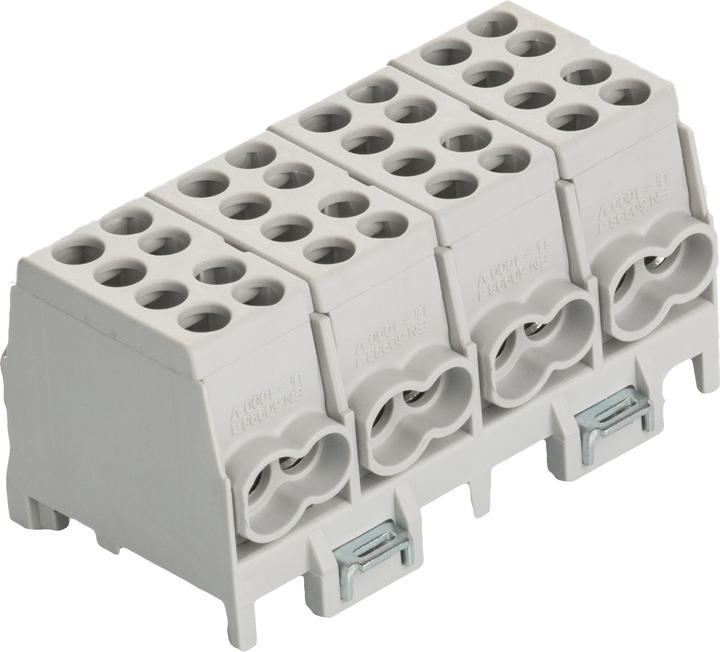 Actual product image Pollmann Elektrotechnik Main line branch terminal grey 4-pole 25qmm HLAK-25 4/8gr-S 1