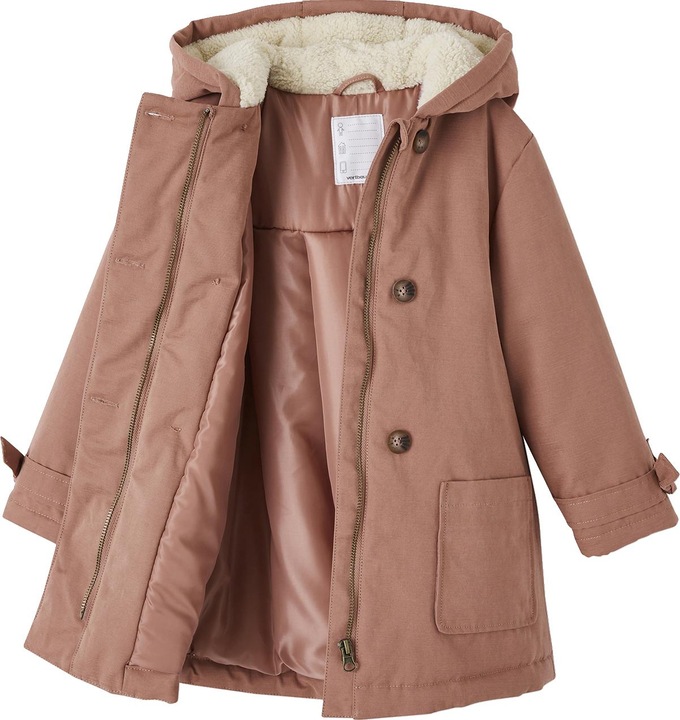 Produktbild Vertbaudet Mädchen Winterjacke mit Kapuze, Wattierung Recycling-Polyester (146)
