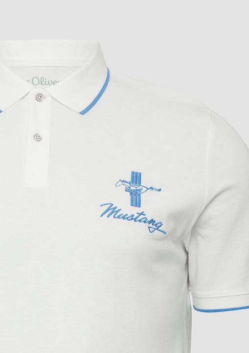 Image du produit S.Oliver Polo-Shirt Poloshirt aus Piqué mit Stickerei und Ford®-Artwork (XXL)
