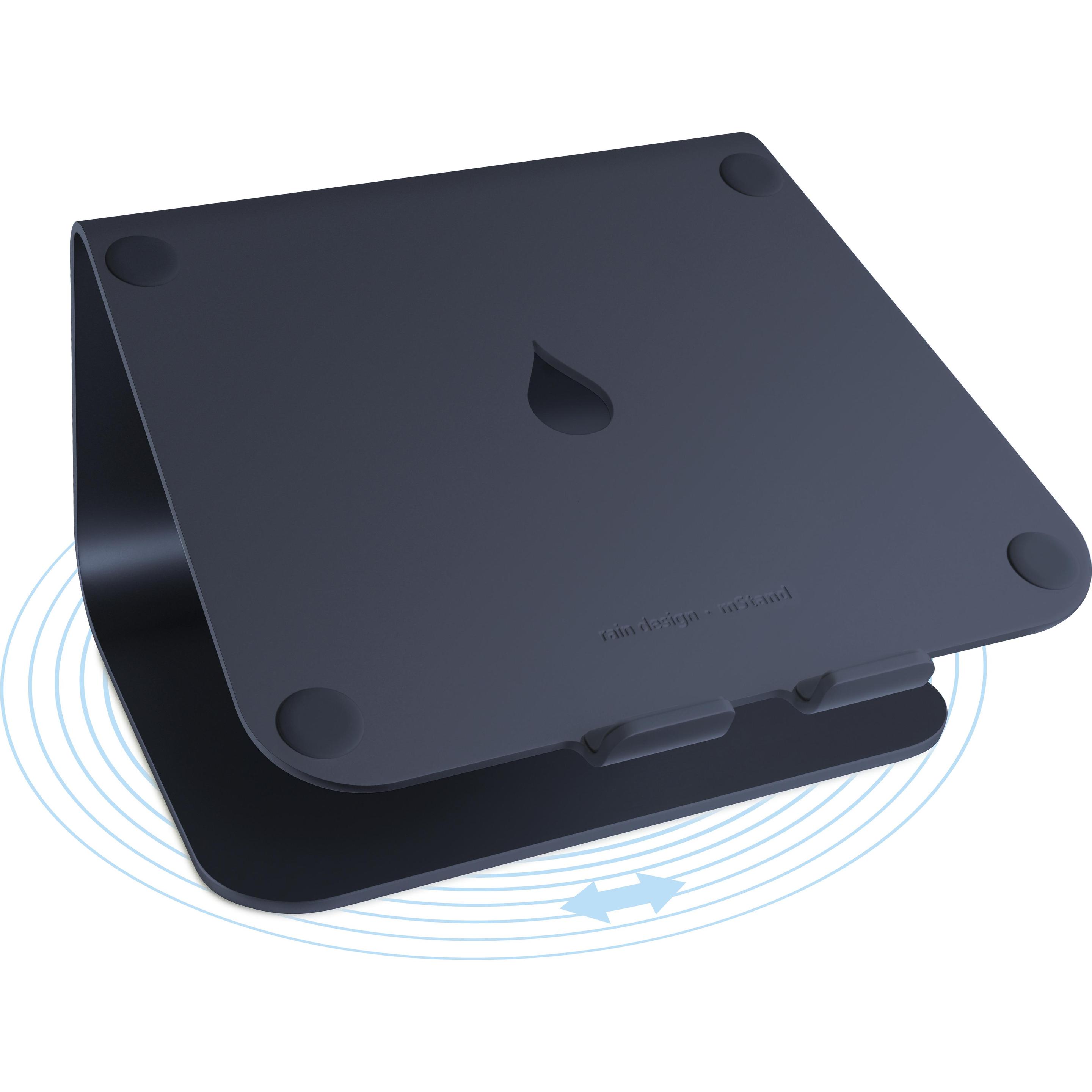 Raindesign mStand360 Laptop Stand midnight, Notebook Ständer, Schwarz