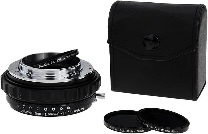 Actual product image Fotodiox DLX Nikon F Mount G-Type to Sony Alpha E Stretch Mount Adapter