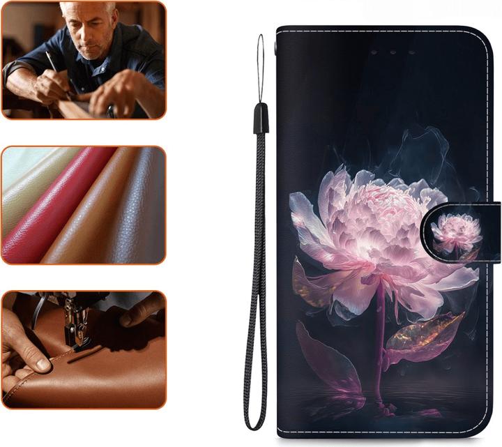 Produktbild Cover-Discount iPhone 16e - Tasche Hülle mit Blüten Motiv (Apple iPhone 16e, Apple iPhone 17e)