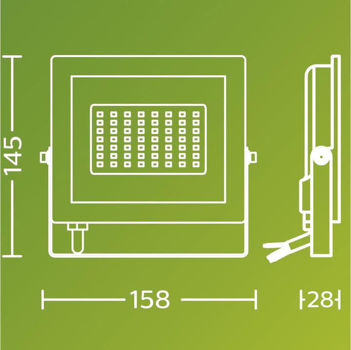 Actual product image Philips Outdoor Flutlicht Lois (2850 lm, IP65)