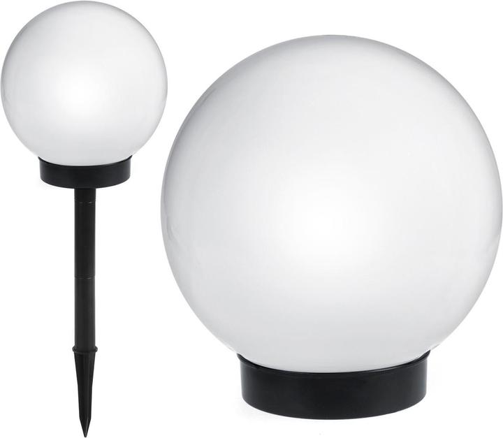 Greenblue Buiten LED zonnebol op witte voet 20x20x53cm GroenBlauw GB123 (IP44)