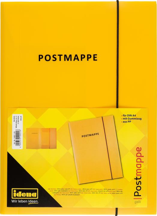 Image du produit Idena Chemise à courrier A4 PP avec élastique jaune (A4, 1x)