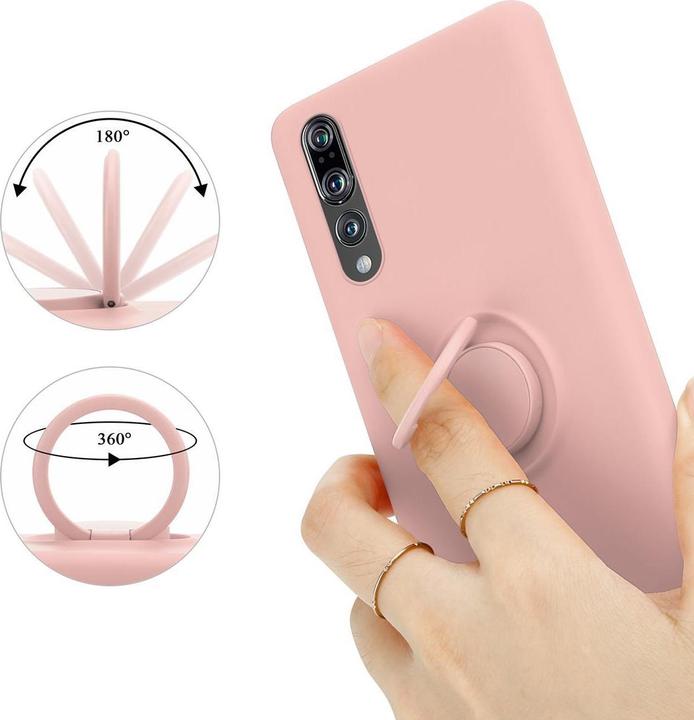 Image du produit Cadorabo TPU Liquid Ring Silicone Case Cover (Huawei P20 Pro, Huawei P20 Plus)