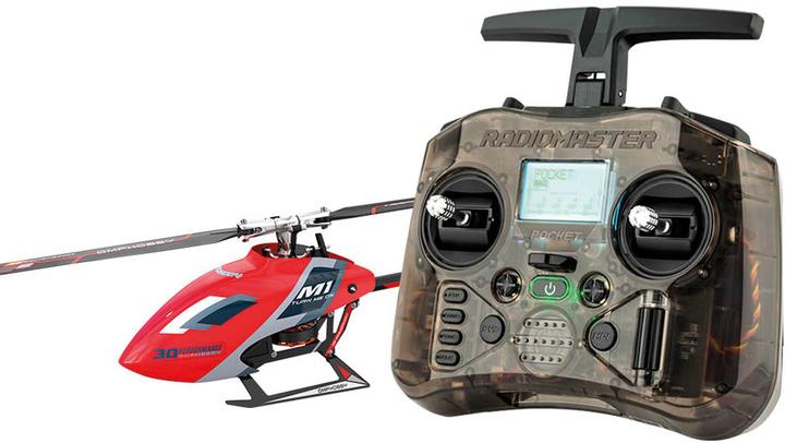 Produktbild OMPHobby OMP Heli M1 EVO rot mit Sender # OSHM0037