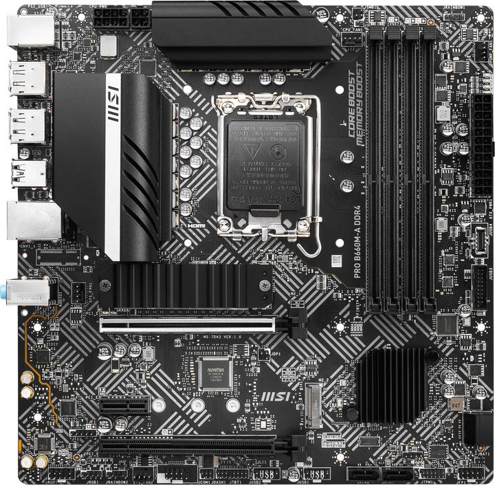Produktbild MSI PRO B660M-A DDR4 (LGA 1700, Intel B660, mATX)