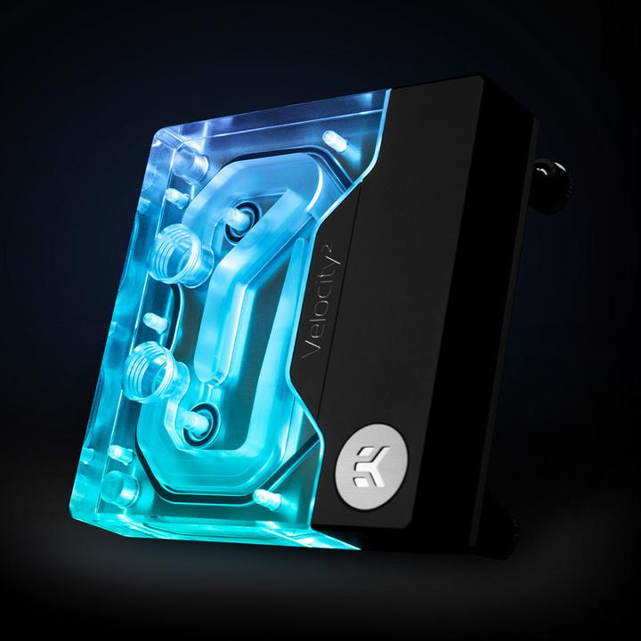 Actual product image EKWB EK-Quantum Velocity² D-RGB CPU Water Cooler - Intel 1200, Nickel + Acrylic