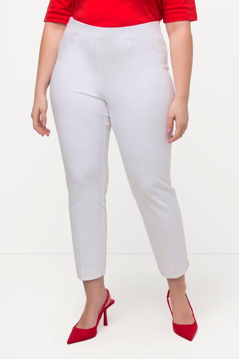 Actual product image Ulla Popken Cropped Stretch Blend Elastic Waistband Pants (54)