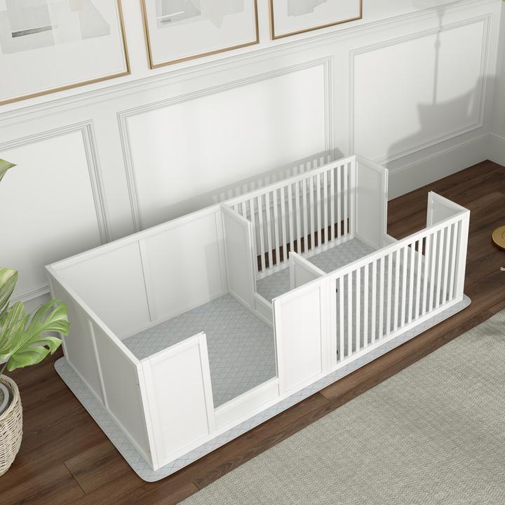 Immagine prodotto PawHut Wurfkiste Kiefernholz, MDF Weiss (Cuccia per cani)