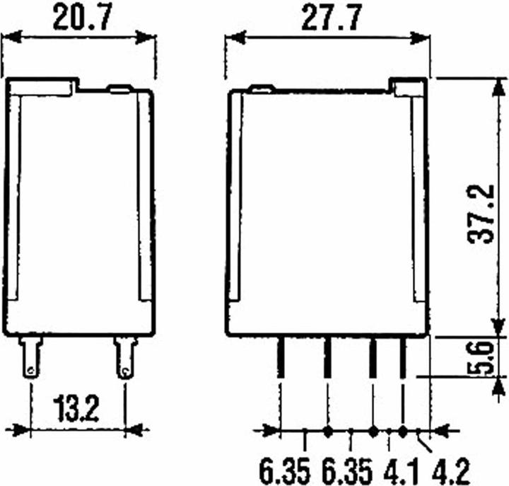 Nährwerte und Zutaten Finder Steckrelais 230VAC 10A 2-polig