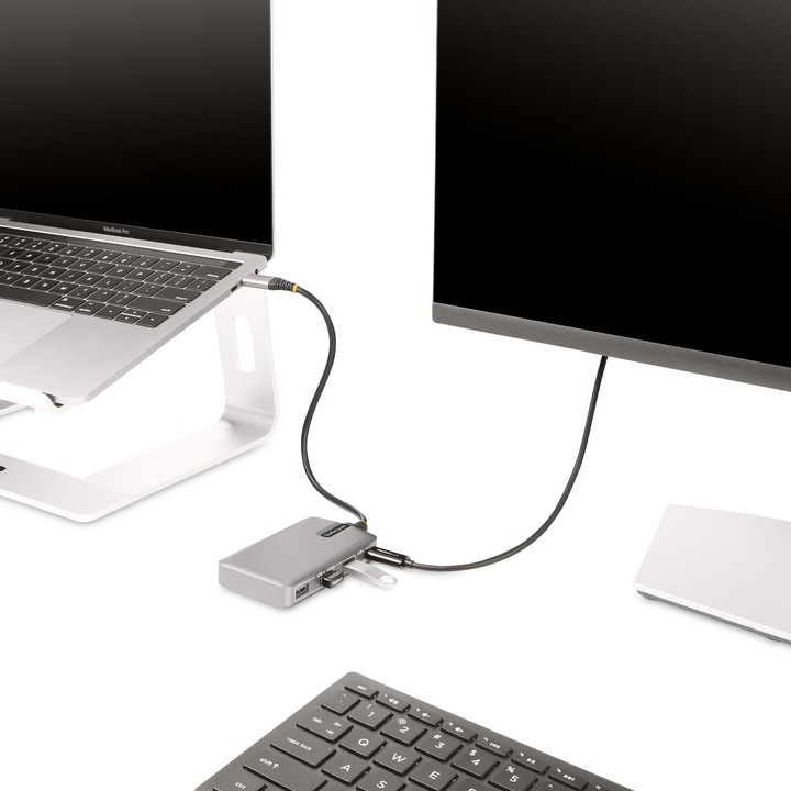 Produktbild StarTech com 4-Port USB-C Hub mit DP Alt Mode Videoausgang 4K 60Hz - USB-C auf 3x USB-A & USB-C, 100 (USB-C, 4 Ports)